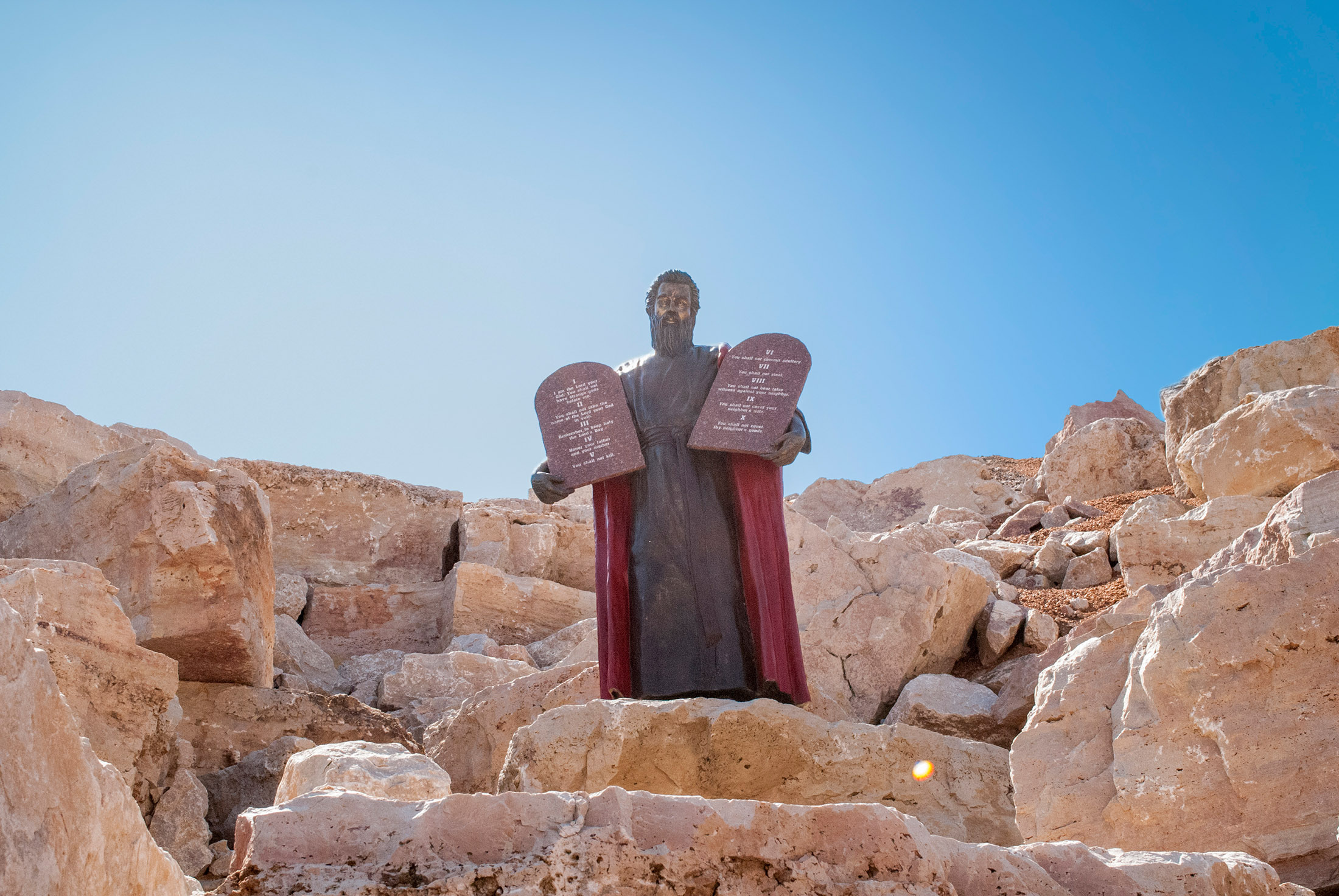 moses and the 10 commandments shrine of christs passion